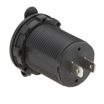 3.1 Amp Duel USB Car Charger Outlet Panel Mount Motorcycle