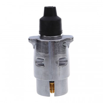 7-Pin Trailer Plug Heavy Duty Round Pin 7-Pole Wiring Connector 12V Towbar Towing Caravan Truck Plug N Type Trailer End