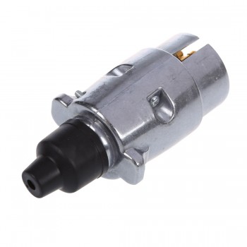 7-Pin Trailer Plug Heavy Duty Round Pin 7-Pole Wiring Connector 12V Towbar Towing Caravan Truck Plug N Type Trailer End