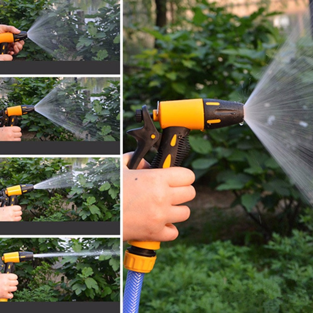 Car Water Spray Gun Adjustable Car Wash Hose Garden Spray Portable High Pressure Gun Sprinkler Nozzle Water Jet Equalizer