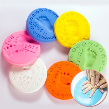 12/24/36pcs/lot Playdough Baby Care Air Drying Handprint Footprint Imprimt Kid Casting DIY Tool Soft Plasticine Toy Polymer Clay