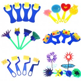 4pcs/set Sponge Seal Educational Toys for Children Kids Juguetes Boys Girls Arts and Crafts Painting Coloring Drawing Games Sets