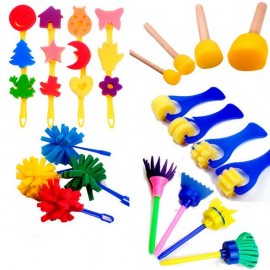 New Drawing Toys Funny creative toys for kids diy flower Graffiti sponge Art Supplies Brushes Seal Painting Tool