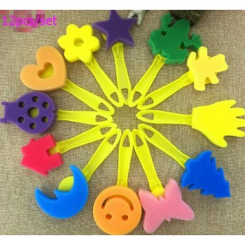 New Drawing Toys Funny creative toys for kids diy flower Graffiti sponge Art Supplies Brushes Seal Painting Tool