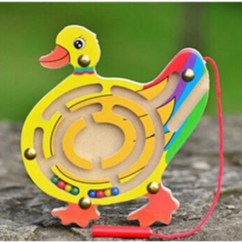 Montessori Toys Educational Wooden Toys for Children Early Learning  Magnetic Maze Labyrinth Animal Shape Game Toys