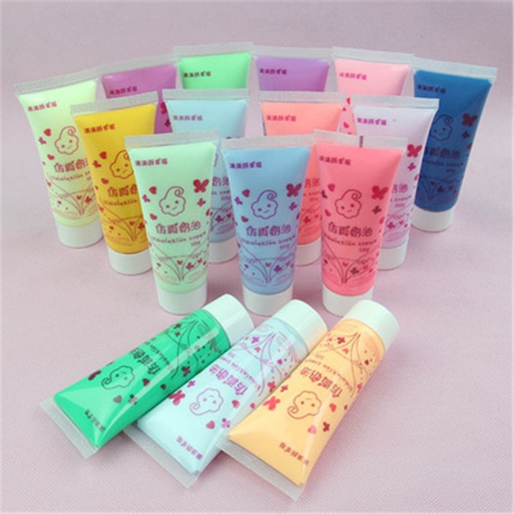24 Colors Clear/Fluffy Slime Box Toys For Children Charms Lizun Modeling Clay DIY Kit Handmade Supplies Funny Antistress Gift