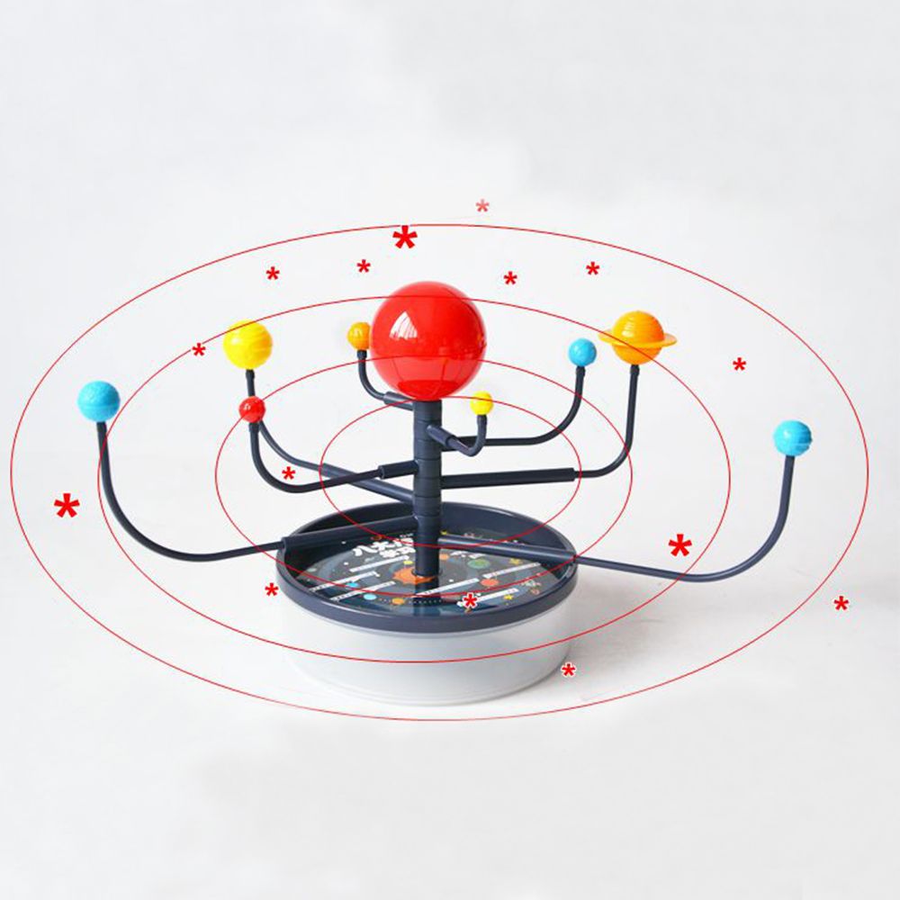 Hot Selling Creative Popular 3D 9 plastic Planets Science Solar System Model Children Assembling Toys Education Toys