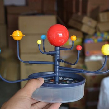 Hot Selling Creative Popular 3D 9 plastic Planets Science Solar System Model Children Assembling Toys Education Toys