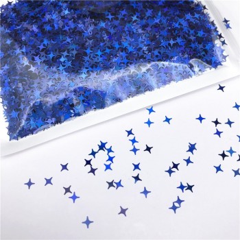 Four Star Glitter Diy Crystal Slime Supplies Ultra-thin Slices Nails Art Tips Box Accessories Decoration Toys For Kids