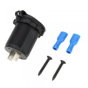 3.1 Amp Duel USB Car Charger Outlet Panel Mount Motorcycle