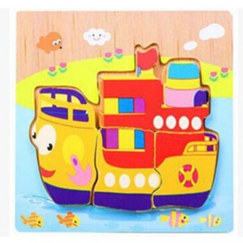 Montessori Toys Educational Wooden Toys for Children Early Learning 3D Cartoon Animal Puzzle Intelligence Jigsaw