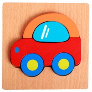 Montessori Toys Educational Wooden Toys for Children Early Learning 3D Cartoon Animal Puzzle Intelligence Jigsaw