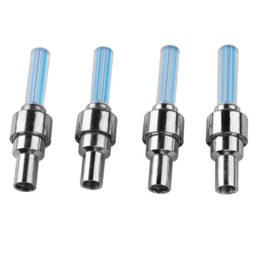 4 x Valve Cap Wheel Light Bicycle Car Motorcycle Tire Blue