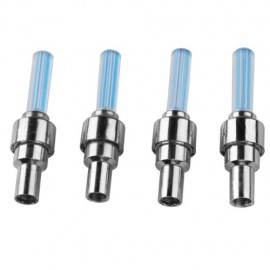 4 x Valve Cap Wheel Light Bicycle Car Motorcycle Tire Blue