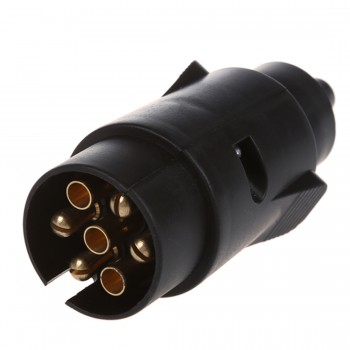 7-Pin Trailer Plug 7-Pole Wiring Connector 12V Towbar Towing Caravan Truck Plug N Type Trailer End Plastic