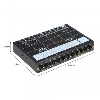 KKMOON Car Audio Modified Car Equalizer Fever Class EQ Car 7 Equalizer Car Audio Tuner