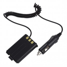 Car Battery Eliminator DC12V Black for Handheld Radio Baofeng UV-5R