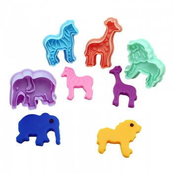 Animal vegetables Plasticine Mold Tools Set Kit Sand Kids Baby Ability Playdough  Clay Beach Toy Traning Toy slime fluffy gifts