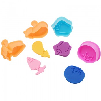 Animal vegetables Plasticine Mold Tools Set Kit Sand Kids Baby Ability Playdough  Clay Beach Toy Traning Toy slime fluffy gifts