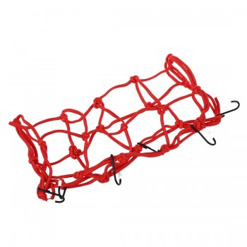 Motorbike Motorcycle Cargo 6 Hooks Hold Down Web Net Bungee Storage Carrier Red