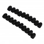 Car Auto Solid Black Alloy Tire Tyre Valve Covers Caps 20 pcs