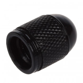 Car Auto Solid Black Alloy Tire Tyre Valve Covers Caps 20 pcs