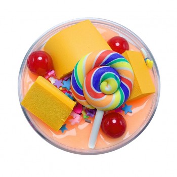 Clay Slime DIY Soft Cotton Cloud Slime Fluffy Cute Lollipop Butter Slime DIY Stress Relief Children Kid Funny Toy Gift M1231