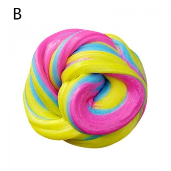 QWOK Fluffy Foam Slime Soft Styrofoam Light Clay Fidget Plasticine Supplies DIY Charms Fruit Kit Kids Toys for Children 60ml