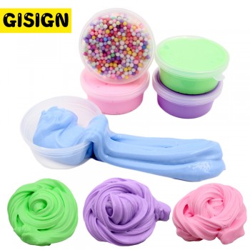 Super Fluffy Slime Clay DIY Soft Glue Foam Beads Box Cotton Ball Kit Not Plasticine Craft for Antistress Kids Toys Supplies