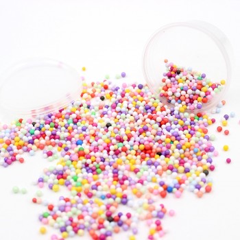 Super Fluffy Slime Clay DIY Soft Glue Foam Beads Box Cotton Ball Kit Not Plasticine Craft for Antistress Kids Toys Supplies