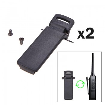 2Pcs Walkie talkie Belt Clip for Baofeng UV-5R UV-5RA UV-5RB UV-5RC UV-5RD UV-5RE 5RE Two Way Radio Accessories High Quality