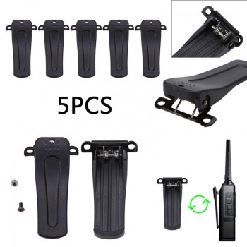 5 x Belt Clip for Retevis H777 for BaoFeng BF-666S 777S BF-888S 2-Way Radio Applies to Baofeng BF-666S, BF-777S, BF-888S New
