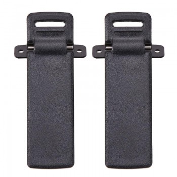2Pcs Walkie Talkie Spare Part Back Belt Clip for Baofeng 2-way Radio UV5R For Baofeng intercom UV5R / 5RA / 5R + / 5RB / 5RC