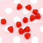 20pc Simulation Mini Resin Strawberry Slime Accessories Lizun DIY Decor Dolls Children Polymer Clay Charms For Slime Supplies