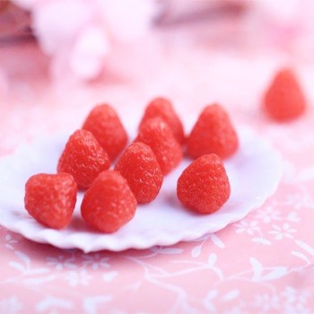 20pc Simulation Mini Resin Strawberry Slime Accessories Lizun DIY Decor Dolls Children Polymer Clay Charms For Slime Supplies