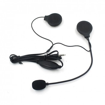 BEESCLOVER 3.5MM Helmet Headphone Earphone with Microphone Speaker for MP3 Cellphone Motorcycle Motorbike Helmet Accessory r30