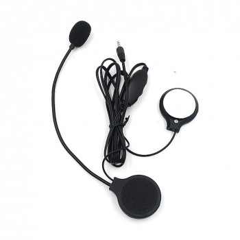 BEESCLOVER 3.5MM Helmet Headphone Earphone with Microphone Speaker for MP3 Cellphone Motorcycle Motorbike Helmet Accessory r30
