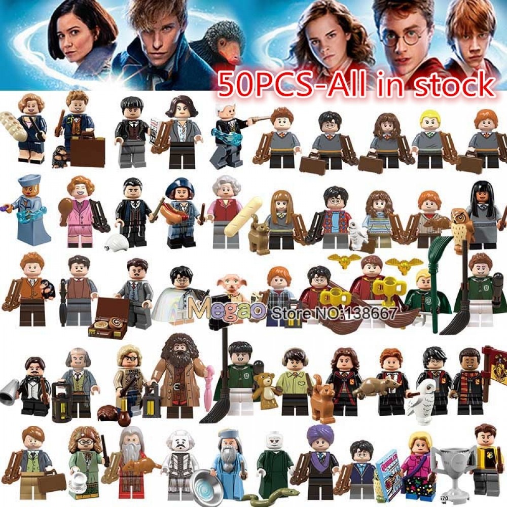 Legoings Figures Fantastic Beasts Rubeus Dobby Hagrid Seamus Finnigan Hermione Moody harri potter building Block friend Gift Toy
