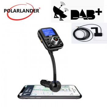 Car Kit FM Transmitter Hands free  TF USB Antenna Charging Ports Bluetooth Digital DAB/DAB+ Receiver  MP3 Player LCD Display