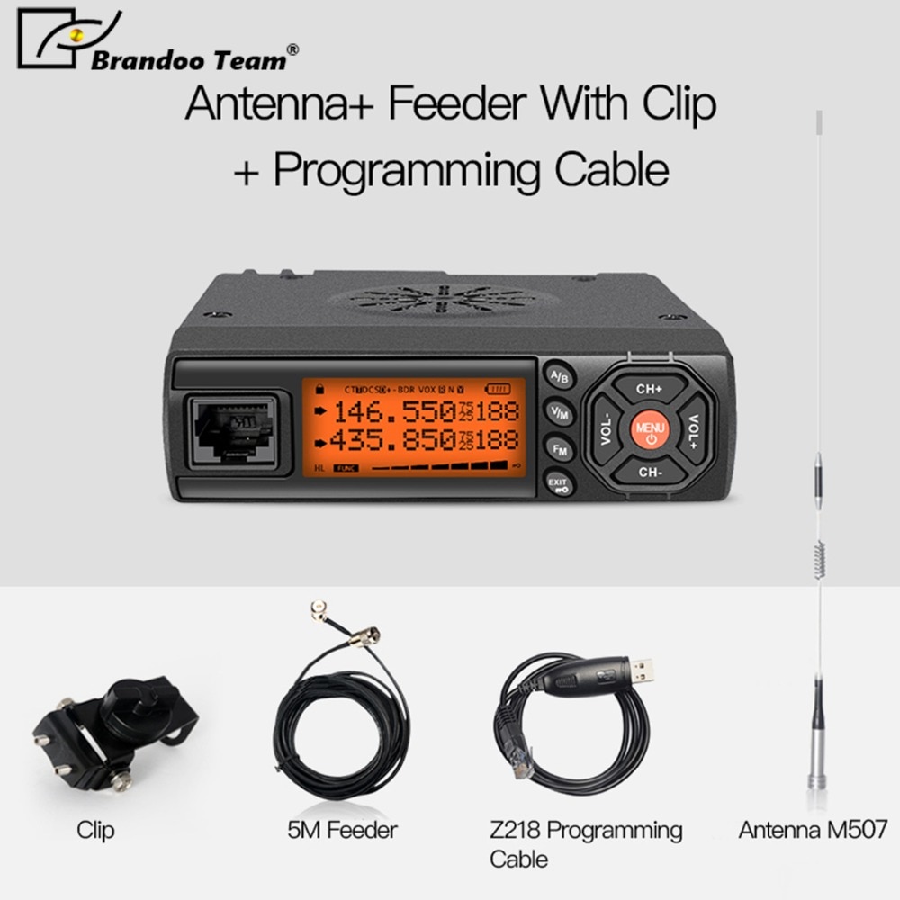 25W Mini Mobile two way Radio with clip antenna,Mini Car Walkie Talkie  free shipping