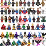 Marvell Super Heroes Figures Batman Spiderman Ninjago Iron Man Hulk Compatible with LEGOing Building Blocks Toys for Children