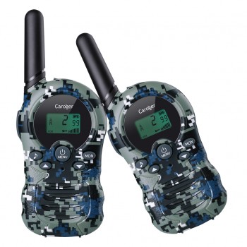 2pcs Caroger CR388A US Standard 22 Channel Kids Handheld Walkie Talkies FRS/GMRS 462/467MHZ Children Two Way Mobile Radios