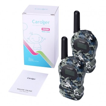 2pcs Caroger CR388A US Standard 22 Channel Kids Handheld Walkie Talkies FRS/GMRS 462/467MHZ Children Two Way Mobile Radios