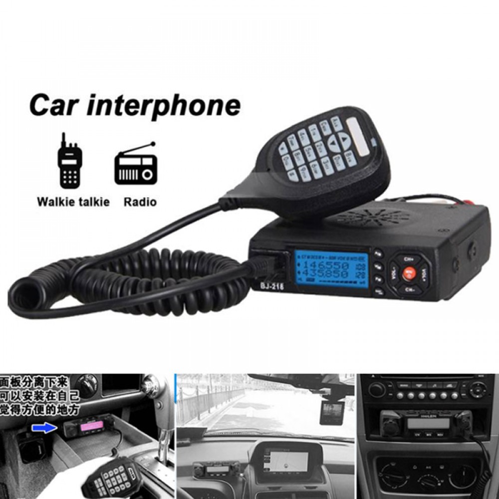 Vehemo Mini Dual Band Mobile Radio VHF/UHF Transceiver 200CH Two-way-radio Car Radio Sister KT8900 KT-8900R UV-25HX