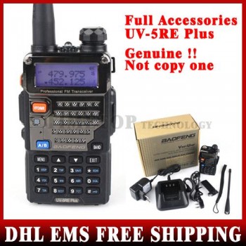 10 PCS UV-5RE PLUS VHF/UHF Dual Band Radio Two Way Radio Walkie Talkie Handheld Tranceiver Portable Wholesale Free DHL