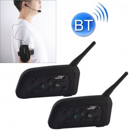 Top Quality 2PCS V6C 1200m Bluetooth Interphone Referee Headsets with Sport Armband Case Max Support Six Users