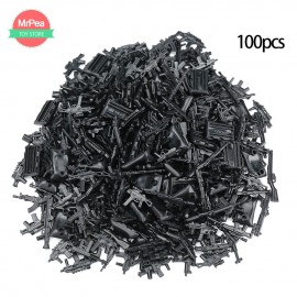 100pcs Military SWAT Police Gun Weapons Pack Army Soldiers Building Blocks MOC Arms City Compatible With LegoINGly Weapon Series