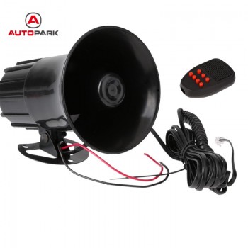 12V 50W 150DB 7 Sounds Tone Car Motorcycle Truck Horn Electronic Speaker Loud Siren Alarm Loudspeaker Black