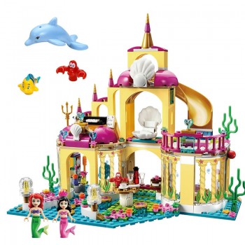 Dream Princess Elsa Ice Castle Princess Anna Assemble Set Model Building Blocks Toys For Girls Compatible With Legoing Friends
