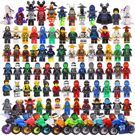 Compatible LegoINGlys NinjagoING Sets NINJA Heroes Kai Jay Cole Zane Nya Lloyd With Weapons Action Toys for children
